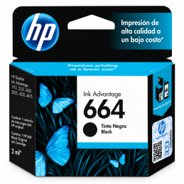 HP 664 Negro Original 2ml