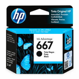HP 667 Negro Original 2ml