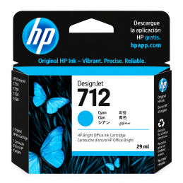 HP 712 Cyan Original 29ml