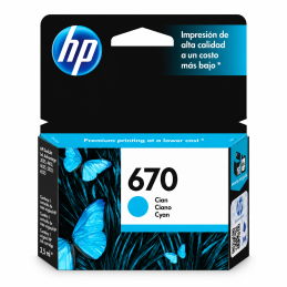 HP 670 Cyan Original 3,5ml