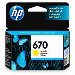 HP 670 Yellow Original 3,5ml