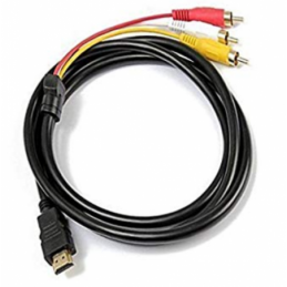 CABLE A/V 3RCA M/M 15m