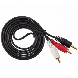 CABLE PLUG 3.5mm A 2 RCA...